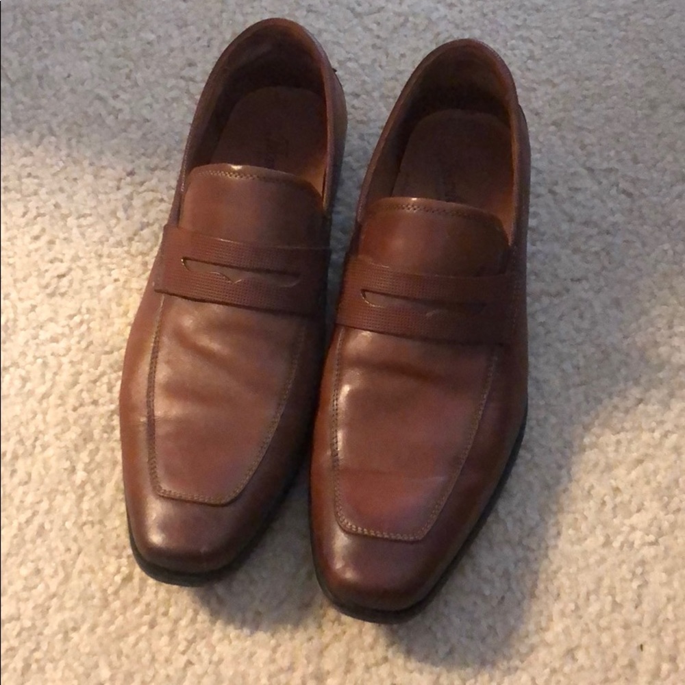 Florsheim brown leather dress shoes size 9.5